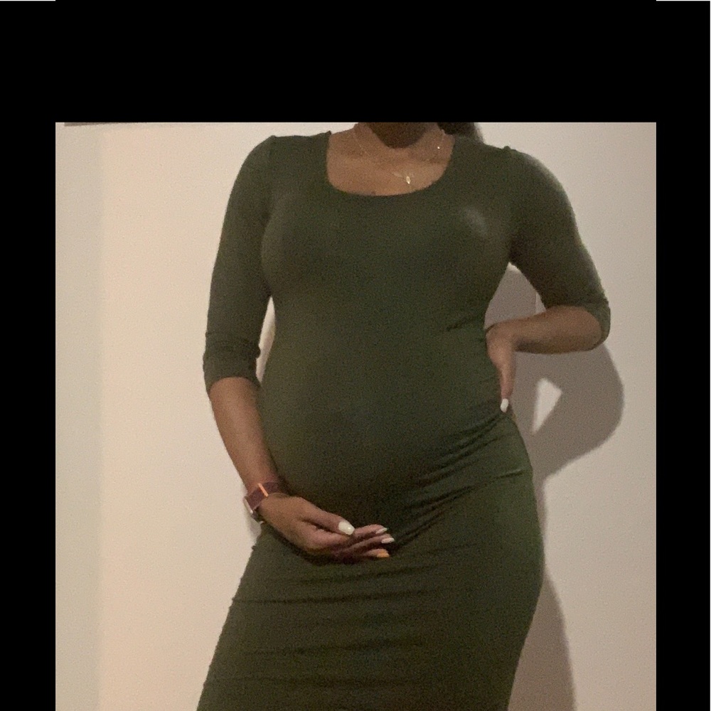 Feathers Maternity Dress
